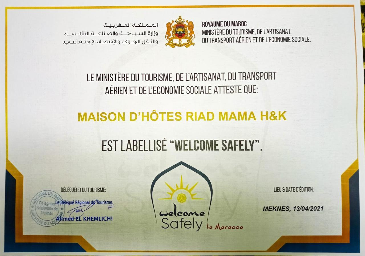 Riad Mama H&K Meknesz Kültér fotó